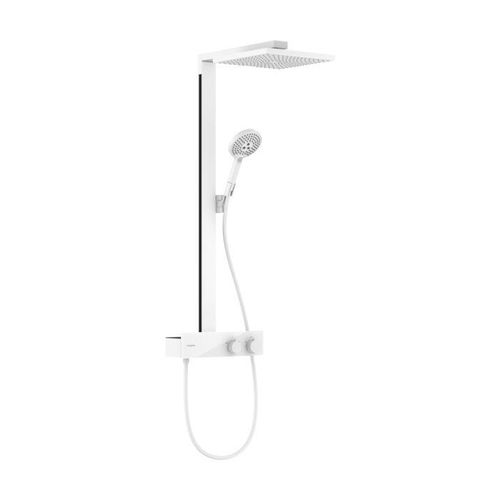 hansgrohe Raindance E Duschsystem 27361700 1jet, mit ShowerTablet 350 Thermostat, weiß matt