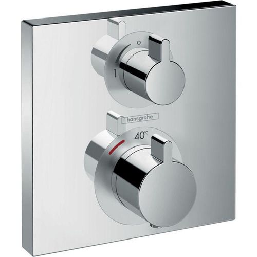 Hansgrohe Ecostat Square Brausethermostat 15712000 chrom, Unterputzthermostat, für 1 Verbraucher
