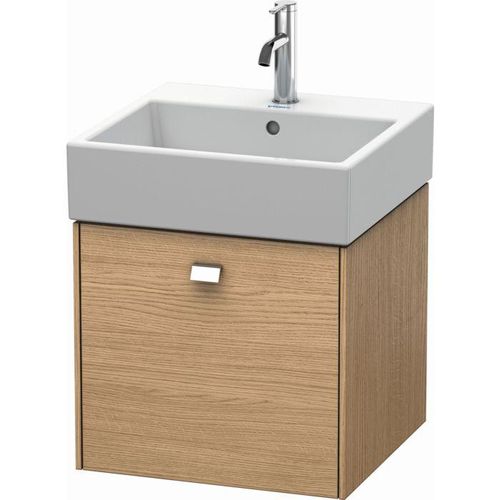 Duravit Brioso Waschtischunterbau BR405201052 484x459mm Europäische Eiche, 1 Auszug, Griff Chrom
