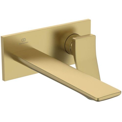 Ideal Standard Conca Fertigmontageset A7372A2 Aufputz-Wandarmatur, 220 mm, Brushed Gold