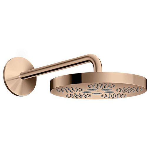 hansgrohe Axor One Kopfbrause 48491300 mit Brausearm, 1jet, polished red gold
