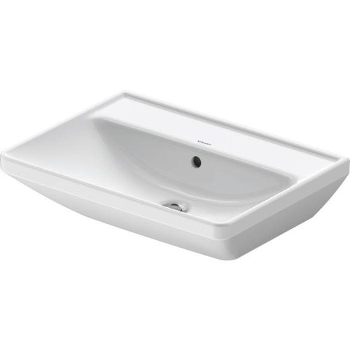 Duravit D-Neo Waschtisch 2366600060 60 x 44 cm, ohne Hahnloch, Überlauf, Hahnlochbank, weiß