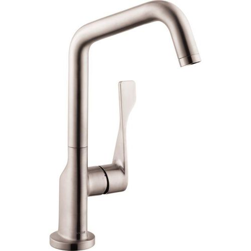 hansgrohe Axor Citterio Küchenarmatur 39850800 schwenkbarer Auslauf einstellbar, Edelstahl-Optik
