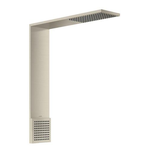 hansgrohe ShowerComposition Brausenmodul 12593820 250x250mm, Wandmontage, 1jet, mit Schulterbrause, brushed nickel