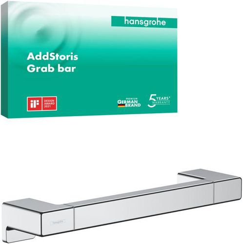 hansgrohe AddStoris Haltestange 41744000 Länge 348mm, Wandmontage, Metall, chrom