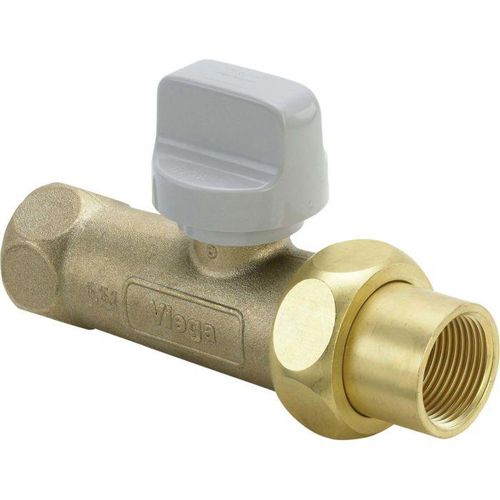 Viega Gasgerätekugelhahn 526139 Rp 3/4, verchromt, Messing, Durchgang, mit TAE