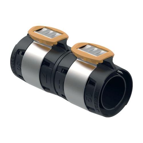 Geberit FlowFit Kupplung 620015001 DN 40, Ø 50 mm, 14,1 cm, für Haustechnik, Industrie, Schiffbau