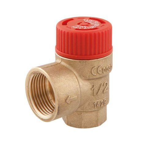 Afriso Sicherheitsventil 42390 G 1/2 x 3/4 IG, 3 bar, max. 50 kW, für Heizung