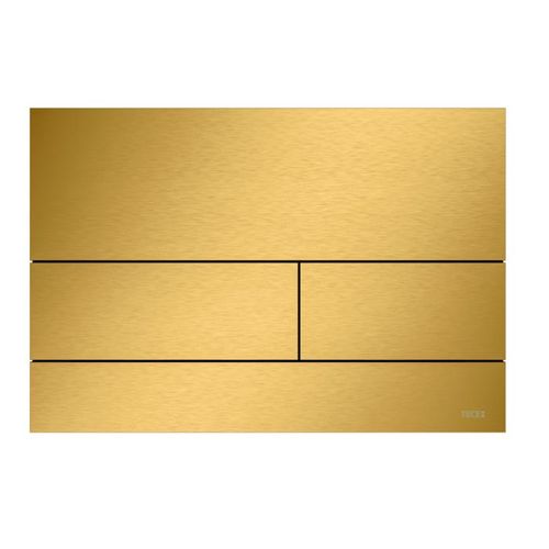 TECEsquare II Metall WC-Betätigungsplatte 9240847 Gold Optik gebürstet (mit Anti-Fingerprint)
