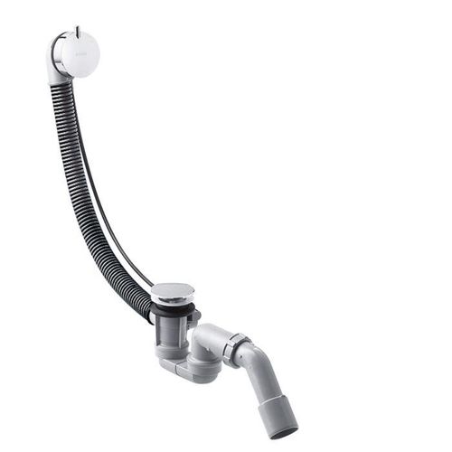 hansgrohe Flexaplus S Komplettset 58316000 mit Ab-/Überlaufgarnitur, für Normalwanne, chrom