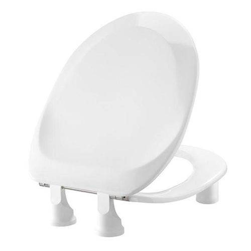 Pressalit WC-Sitz 896011-DC9999 weiß polygiene, mit Deckel, Standard, Scharnier DC9, Edelstahl, 50 mm erhöht