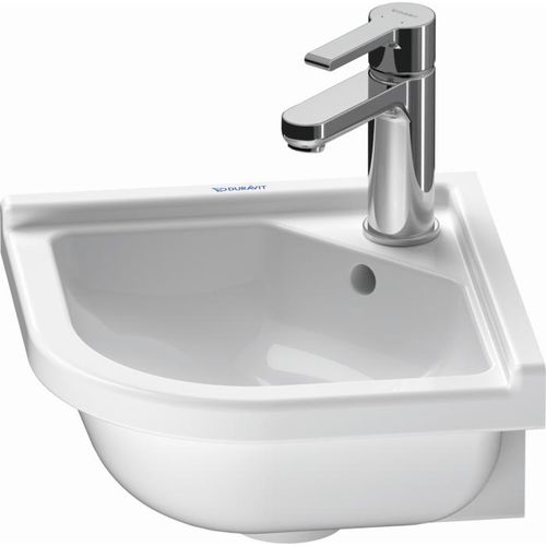Duravit Starck 3 Eckhandwaschbecken 0752440000 43 x 38 cm, weiss, mit Überlauf