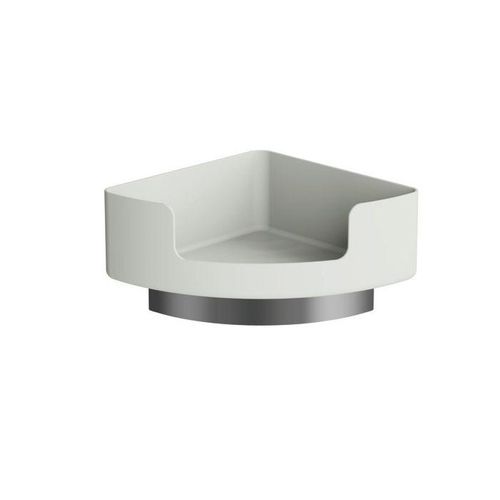 Hewi 802 LifeSystem Eckablage 802.03B22097 Seitenlänge 210mm, mit Wandhalter, matt, lichtgrau
