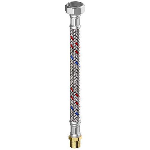 Flamco Meiflex Silikon-Panzerschlauch M5715.1107.50 3/4" x 3/4" IG/AG, 13 x 500 mm, für Sanitär/Heizung/Klima