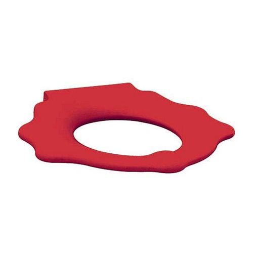 Geberit Bambini WC-Sitzring 573373000 mit Stützfunktion, Schildkrötendesign, rubinrot