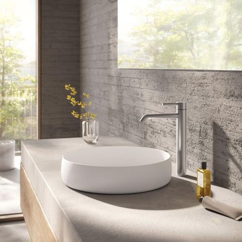 Herzbach DEEP iX WT-Einlochbatterie XL-Size 170mm 18.023200.4.09 ohne Ablauf Edelstahl