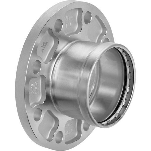 Viega Sanpress Inox Flanschübergang 482985 88,9 mm, DN 80, Stahl nichtrostend, Pressanschluss, SC-Contur