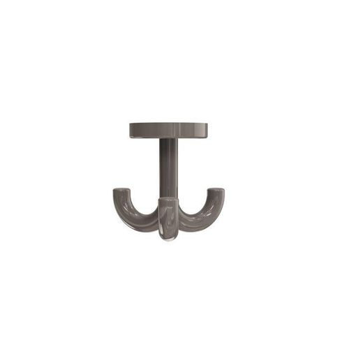 Hewi 477 Haken 477.90.05184 3-fach, drehbar, bis 15mm Dicke, umbra