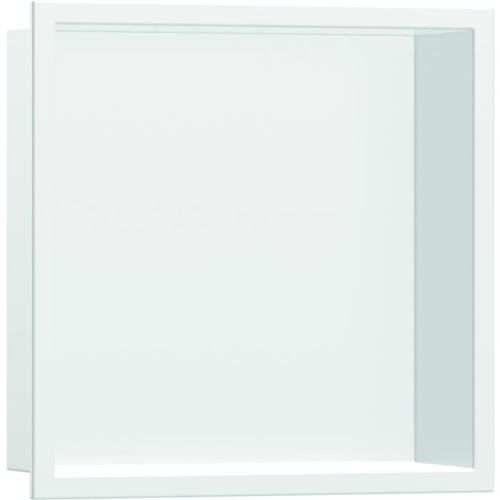 hansgrohe XtraStoris Original Wandnische 56093700 mit Rahmen, 300 x 300 x 70 mm, mattweiß