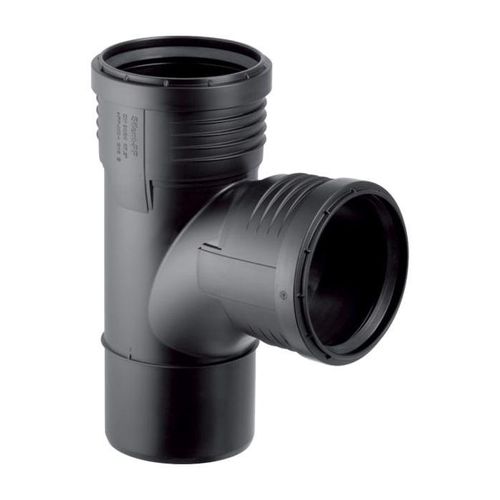 Geberit Silent PP Bogenabzweig 390555141 DN 100/100, 87,5Grad, mit Innenradius