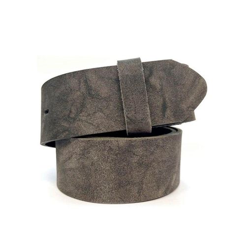 Gürtelriemen RETTUNGSRING GÜRTEL, Damen, Gr. 100, grau, Leder, Gürtel