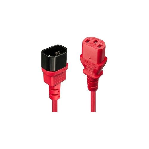Lindy - power extension cable - power IEC 60320 C13 to IEC 60320 C14 - 1 m