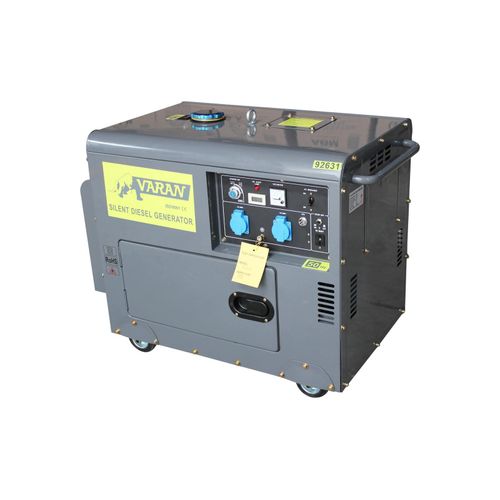 Varan Motors - 92631 GENERATOR STROMERZEUGER STROMAGGREGAT NOTSTROMAGGREGAT 5,5kW 2x230V+12V DIESEL