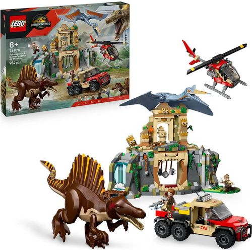 LEGO Jurassic World 76976 Leteck bringt Spinosaurem auf Quetzalcoatlem