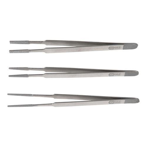 KS Tools Kontaktreiniger-Pinzetten-Satz, 3-teilig (118.0030)