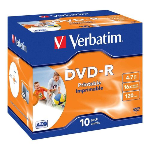 Verbatim DVD-R Jewelcase 10 Discs 43521(VE10) (11-020-063)