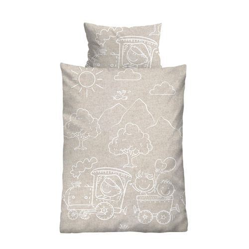 Bettwäsche MELANGE kitt