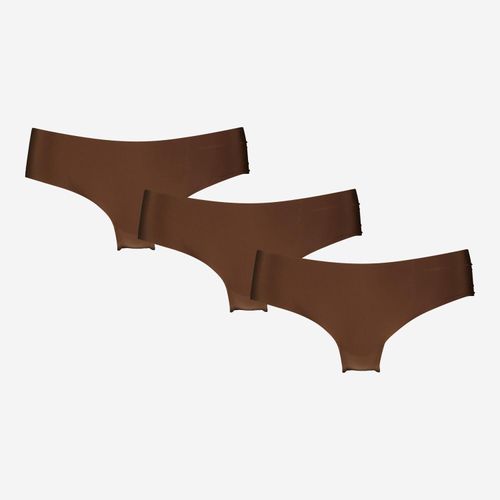 3er-Pack dunkelbraune nahtlose Slips