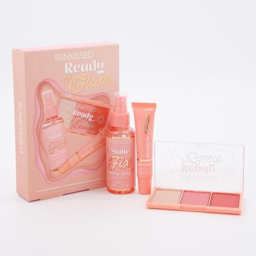 3-teiliges Kosmetikset mit Lipgloss