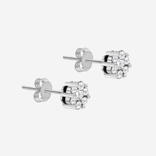 Ohrstecker aus 375er Weißgold mit 1,00 ct Diamanten