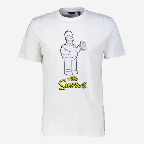 Weißes T-Shirt mit Simpsons-Motiv Image