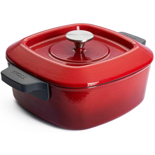 Kasserolle WOLL "Iron", rot, B:24cm H:9,5cm L:24cm, Töpfe, Kasserolle, 24x24 cm, Induktion