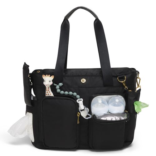 Wickeltasche HUGGIES BABYWEAR, Damen, schwarz, Web, Kunstfaser, unifarben, Taschen, inklusive Wickelunterlage, ohne abgebildete Accessories