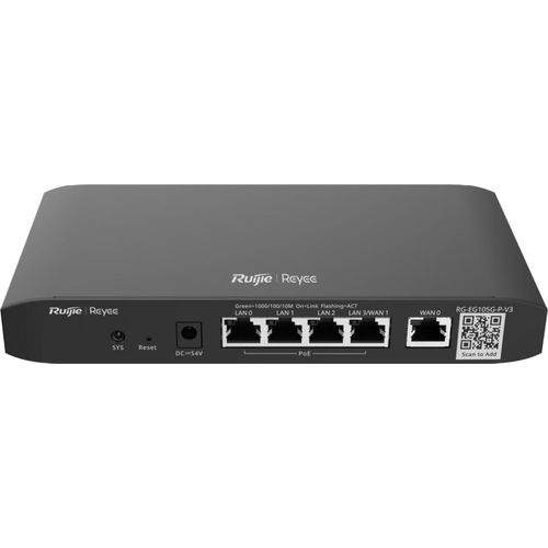 Reyee Cloud Managed Router PoE Router 5x Gbit 4x PoE-Out SNMP - Router - 1 Gbps