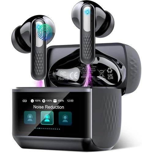 In-Ear-Kopfhörer, Kopfhörer mit Touchscreen, Bluetooth 5.4 mit ANC/ENC Mic mit Geräuschunterdrückung, 48H HiFi Stereo, mit 5 EQ-Modi, IP7 Wasserdicht