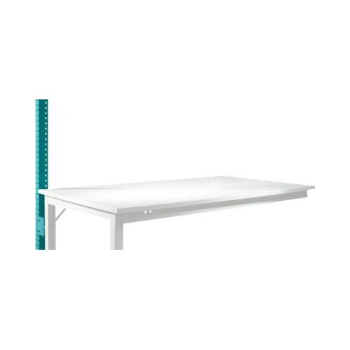 Aufbauportal, niedrig, Ansatztisch SPEZIAL Arbeitstisch/Werkbank UNIVERSAL/PROFI, wasserblau
