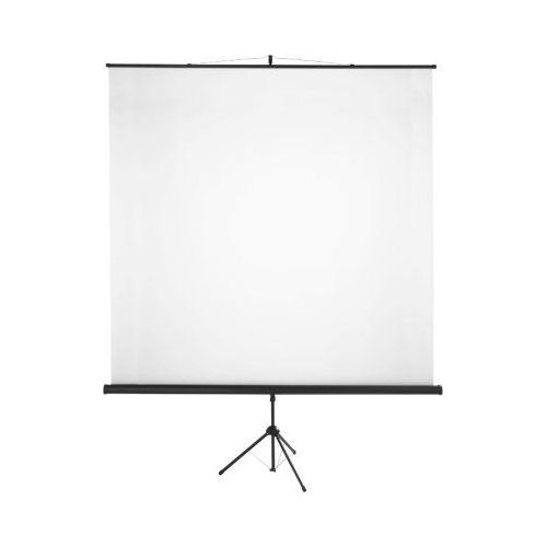 Stativ-Leinwand Classic, B 1800 x H 1800 mm, Teilung 1:1, höhenverstellbar, mit Griff, Gewebe und Metall, schwarz-weiß