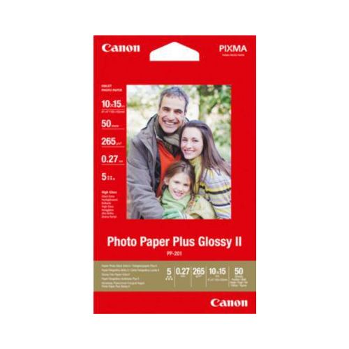 Canon Fotopapier Plus Glossy II PP-201, 265 g/m², 50 Blatt, 10 x 15 cm