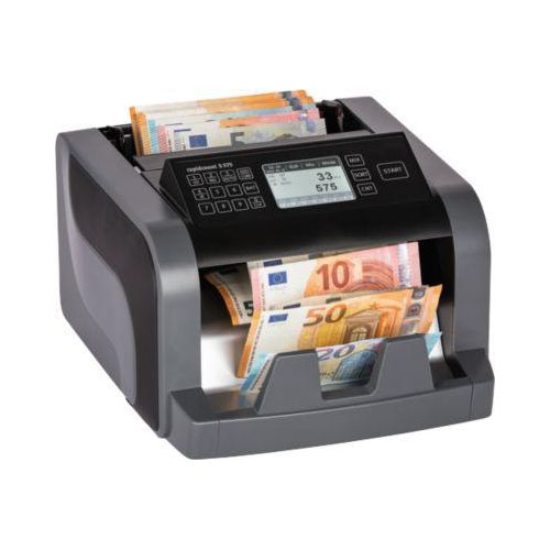 Banknotenzählmaschine Rapidcount S 575, f. EURO-Noten, Stück- & Wertzähler, Echtheitsprüfung