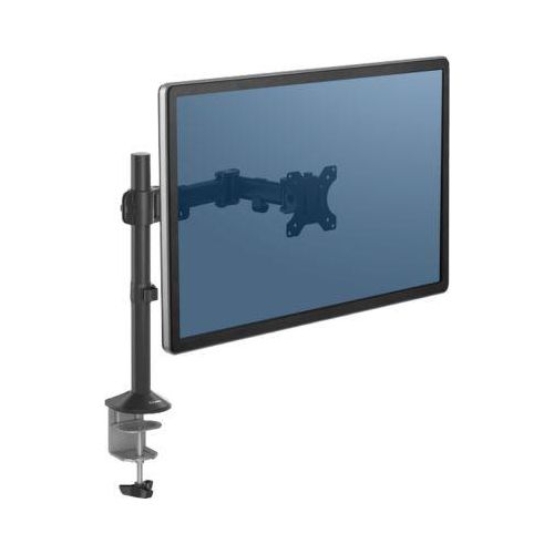 Einzel-Monitorarm Fellowes Reflex, bis 32" Breite, VESA, 360° Drehung, 180° Schwenkung, 45° Neigung, höhenverstellbar, schwarz
