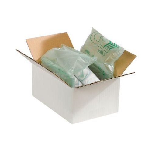 Weiße Wellpapp-Faltkartons, 1-wellig, 200 x 150 x 100 mm