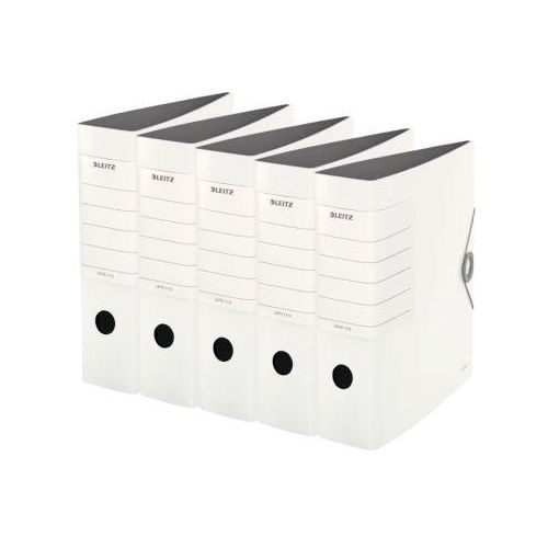 LEITZ® Qualitätsordner SOLID, DIN A4, Rückenbreite 82 mm, 5 Stück, weiß