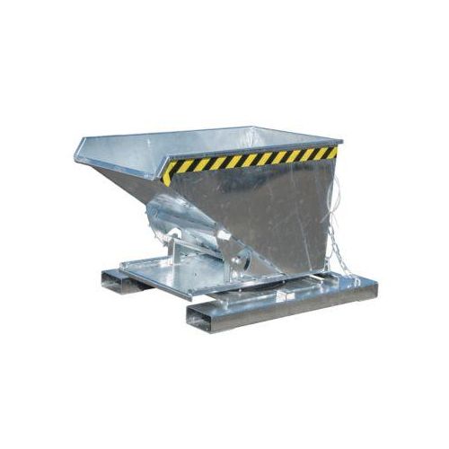 Kippbehälter Typ 3S 300 für Stapler, Tragfähigkeit 750 kg, mit 3-seitiger Kippfunktion, verzinkt