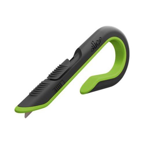 Kartonöffner Slice, Länge 4,1 cm, 3-stufig, automatischer Einzug, grün