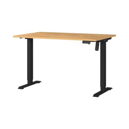 Schreibtisch Profi 2.0, elektrisch höhenverstellbar, B 1200 x T 800 x H 710 - 1190 mm, Grandson-Eiche/schwarz