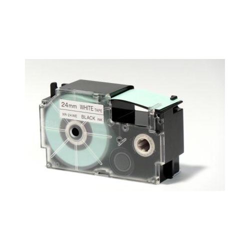 Schriftbänder, Casio, XR-24WE1, 24 mm, weiß